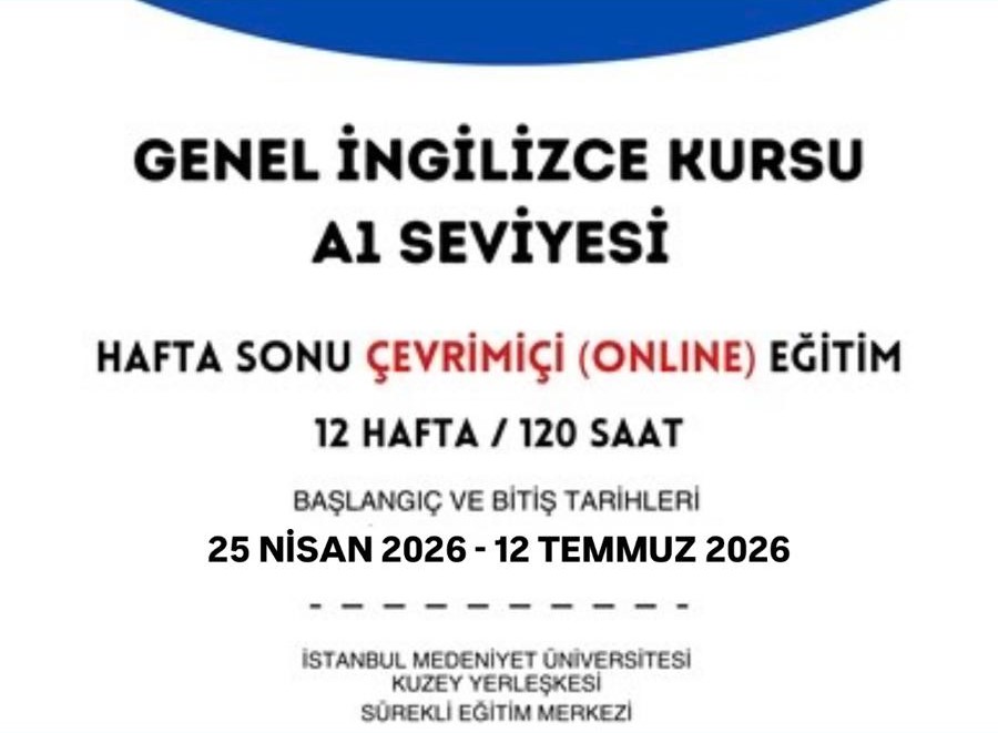 A1 Seviyesi Genel İngilizce Kursu Çevrimiçi (Online)